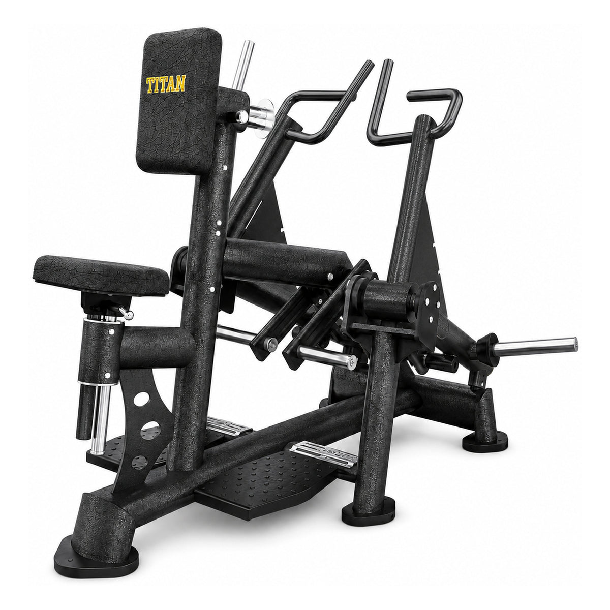 DHZ TITAN Extreme T902 Rowing Machine – Rudermaschine – Schrägansicht von vorne links in Obsidian Black