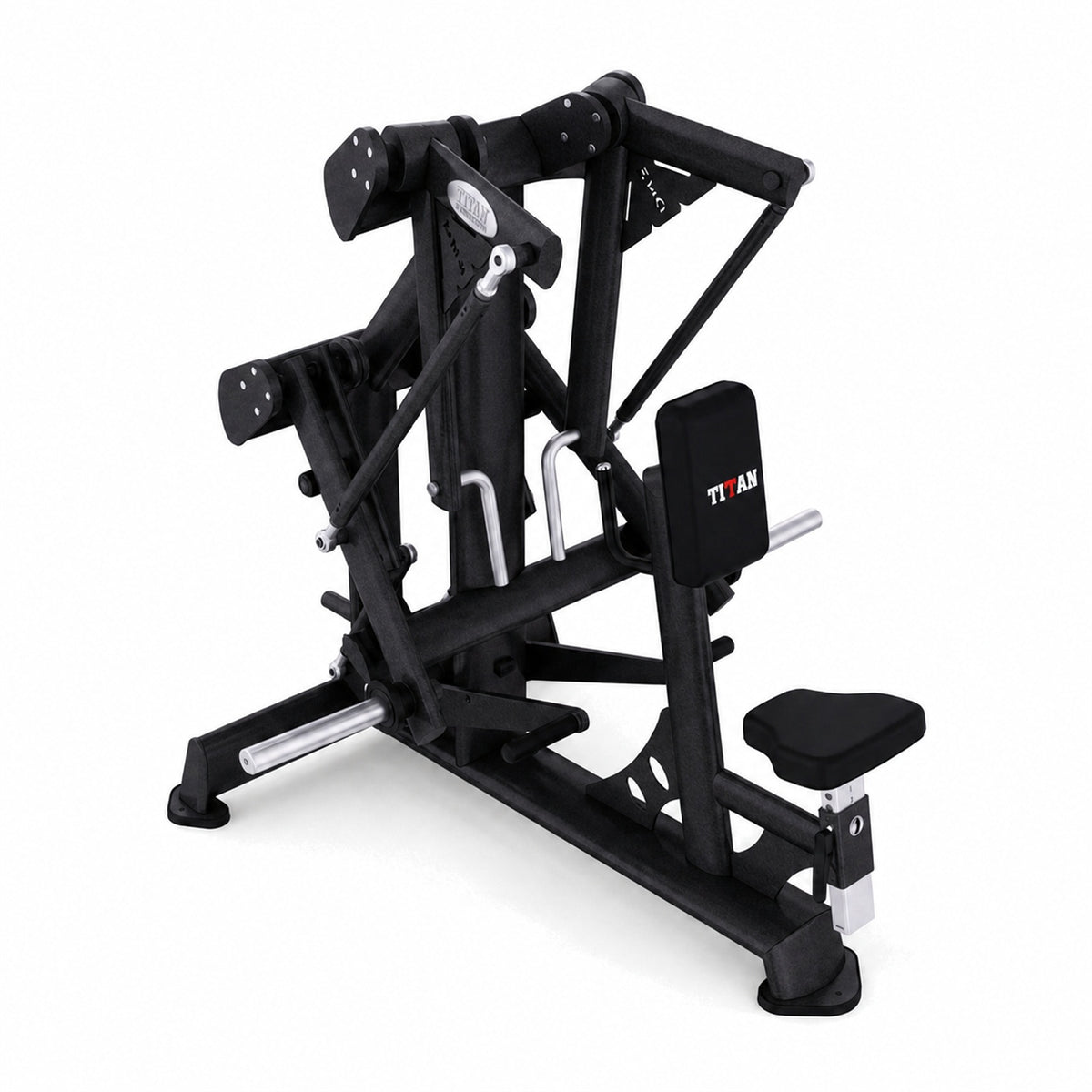 DHZ TITAN Extreme T904 Super Low Row Rudermaschine für oberen Rückenaufbau – super low row obsidian black produktansicht 02