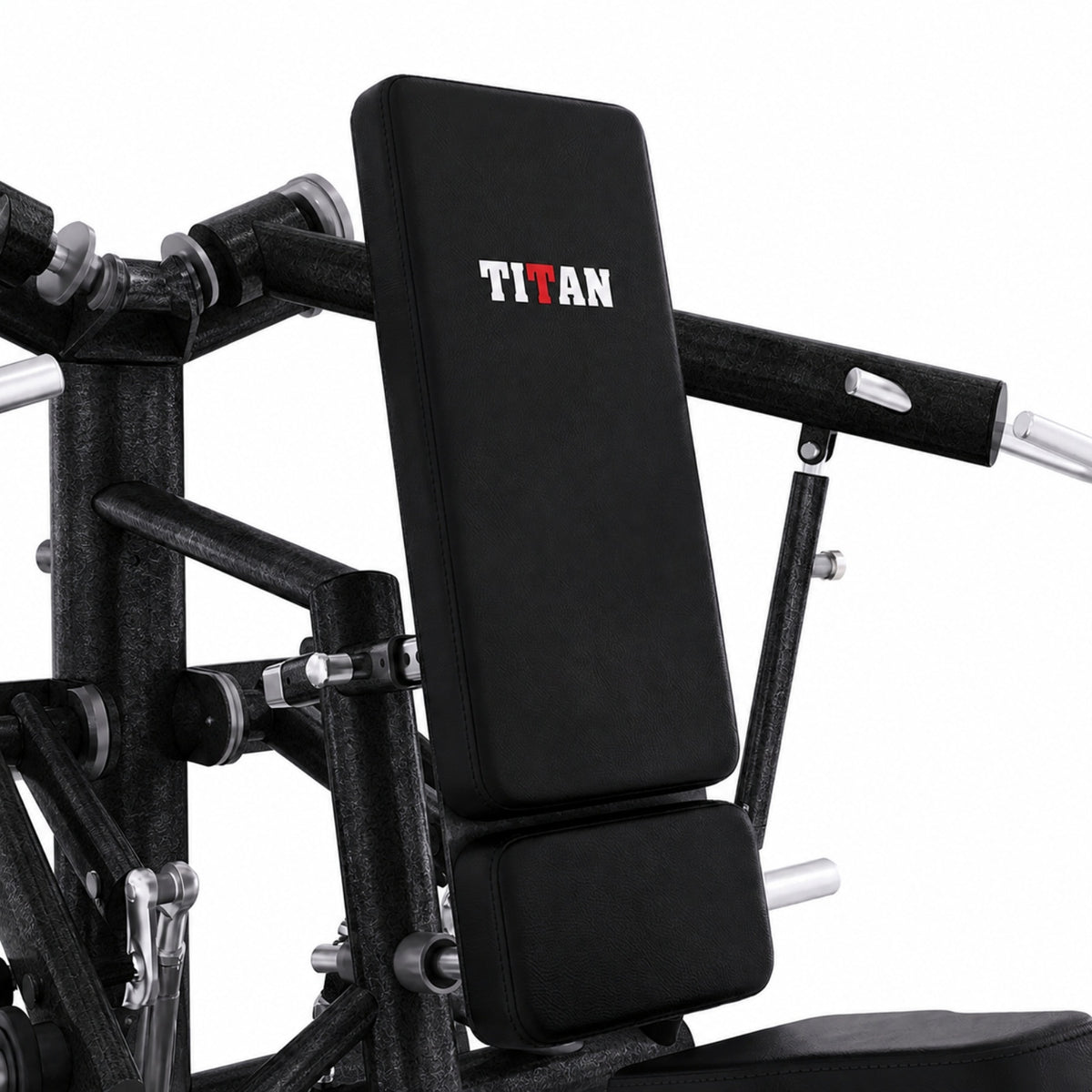DHZ TITAN Extreme T909 Super Deltoid Press – Professionelle Schulterpresse für effektives Schultertraining – super deltoid press obsidian black polster detail