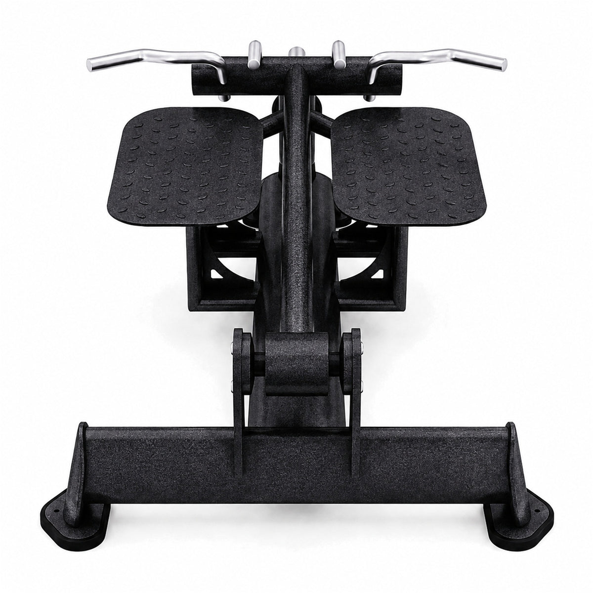 DHZ TITAN Extreme T917 Standing T-Bar Row – Professionelle Rudermaschine für effektives Rückentraining – standing t bar row rueckentraining obsidian black frontansicht