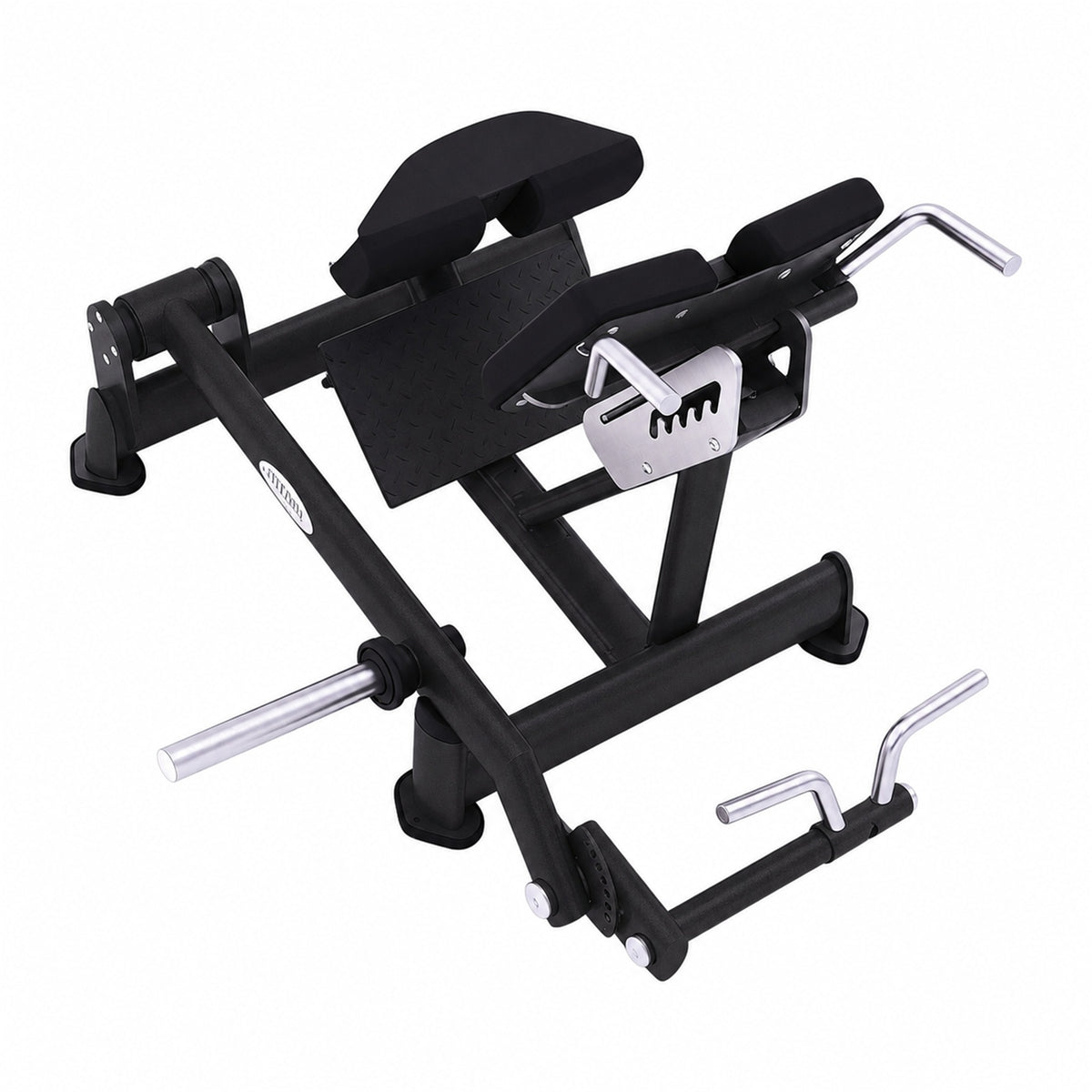 DHZ TITAN Extreme T936 Dual 45° Hip Extension – Glute- & Hamstring-Maschine – dual 45 degree hip extension obsidian black draufsicht
