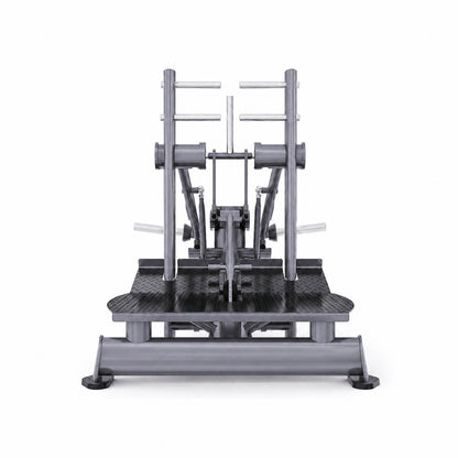 DHZ TITAN Extreme T940 Super Belt Squat – Professionelle Belt Squat Maschine für intensives Beintraining – super belt squat titan grau frontansicht
