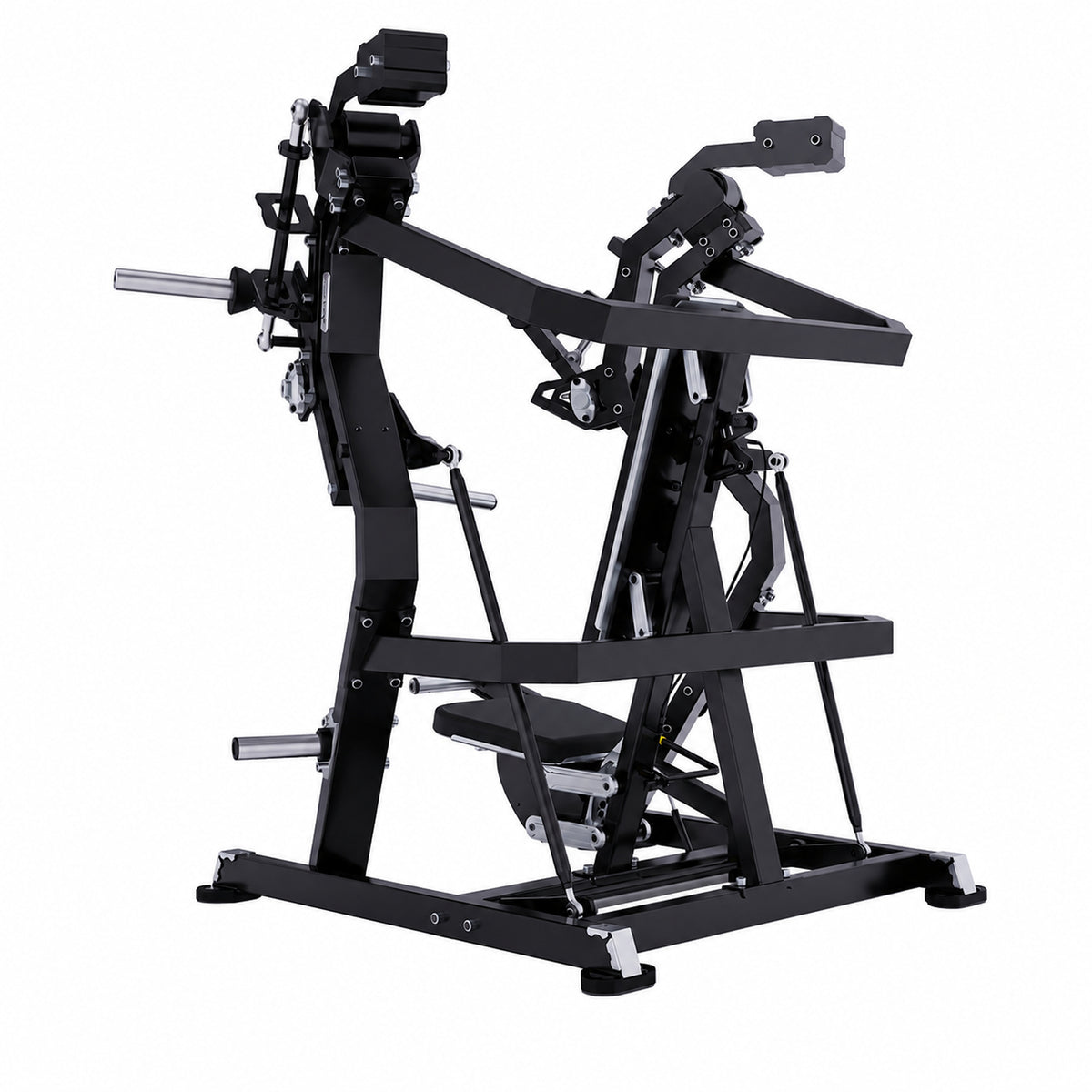 DHZ TITAN Mechanix Y905ZAG Chest Press - Plate Loaded Brustpresse – chest press obsidian black perspektivansicht