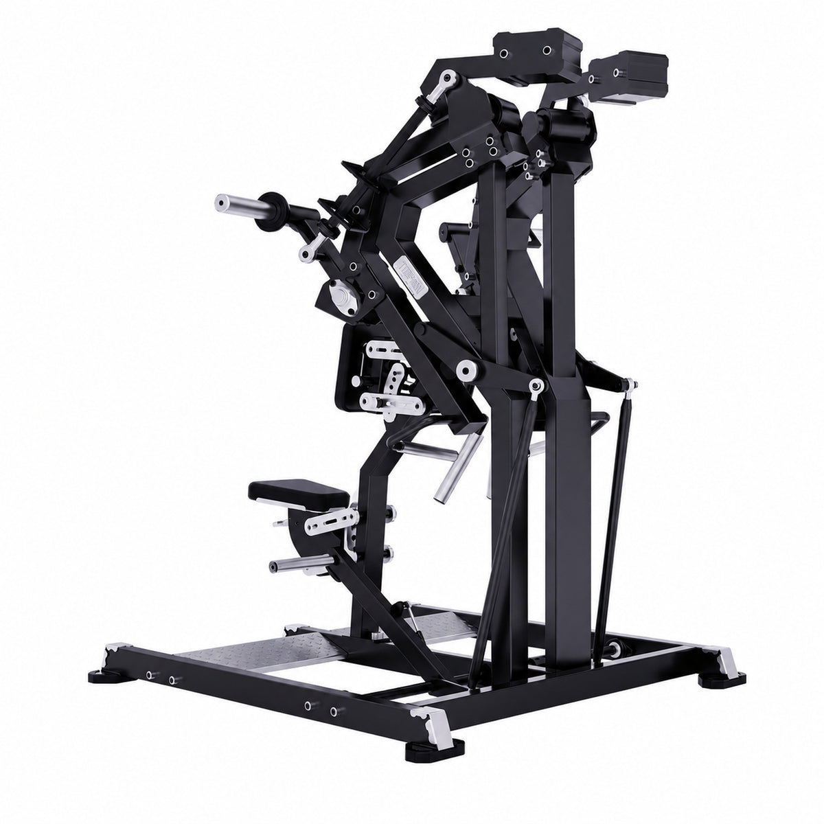 DHZ TITAN Mechanix Y925ZA Low Row - Plate Loaded Rudergerät für Rücken – low row obsidian black seitenansicht