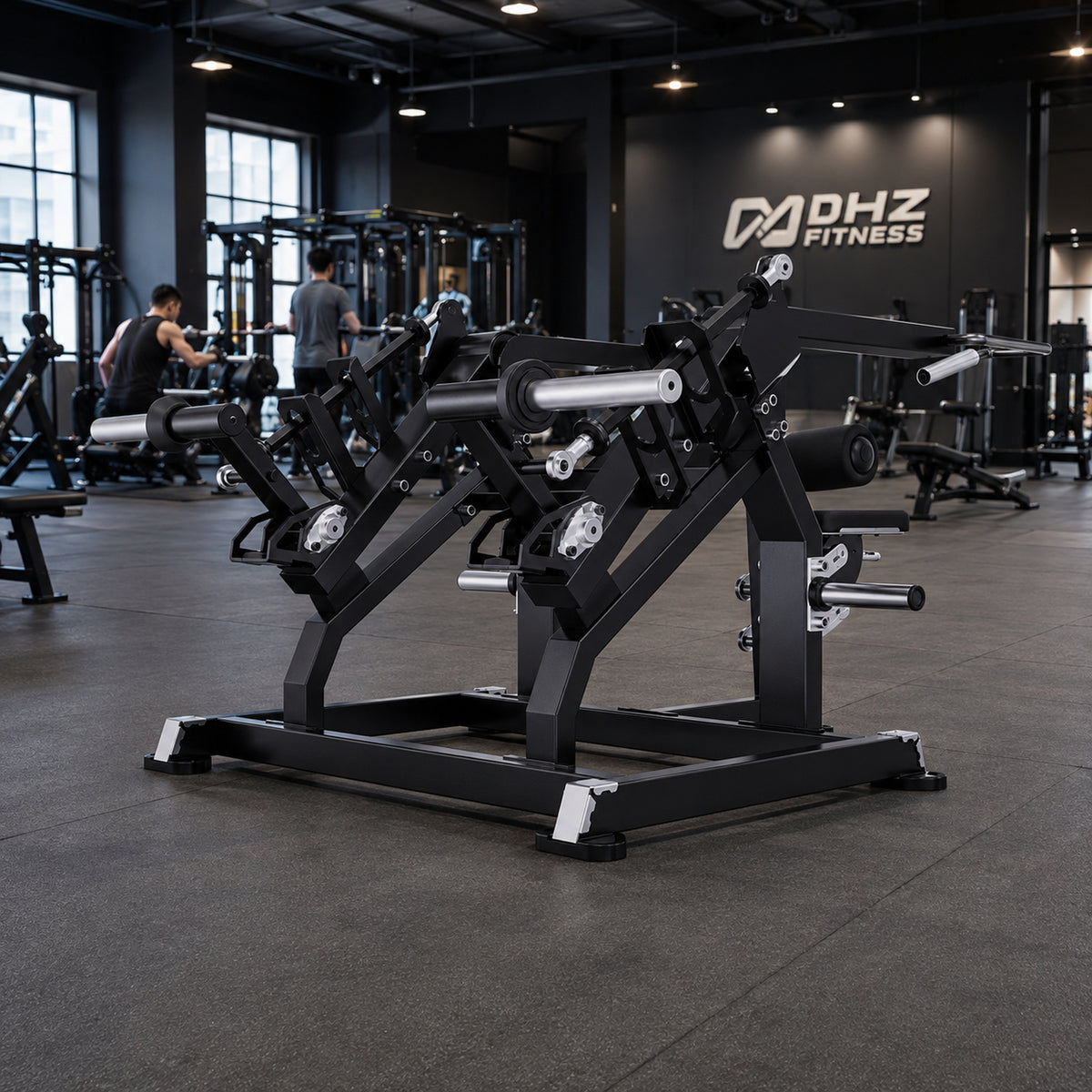 DHZ TITAN Mechanix Y965ZA Seated Dip - Plate Loaded Dip Machine für Trizeps- und Brusttraining – seated dip obsidian black premium