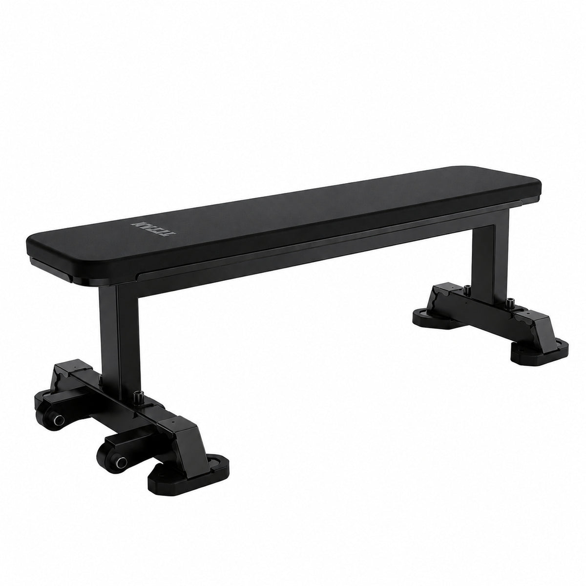 DHZ TITAN Mechanix Y980ZA Flat Bench - Flachbank für Freihanteltraining – flat bench obsidian black perspektivansicht