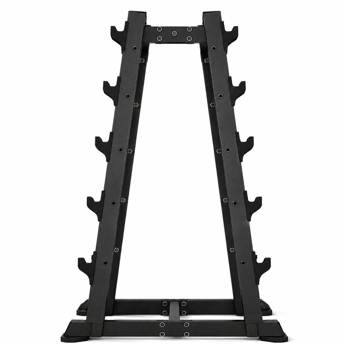 DHZ TITAN Mechanix Y981ZA Barbell Rack - Hantelablage für Langhanteln und Curlstangen – barbell rack obsidian black frontansicht