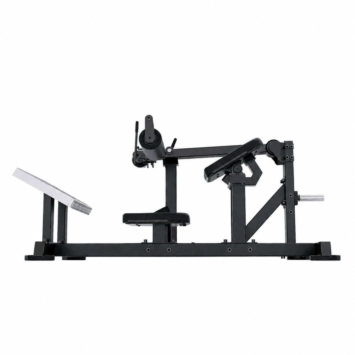 DHZ TITAN Mechanix Y984ZA Hip Thrust - Plate Loaded Gerät für Gesäßtraining – hip thrust obsidian black seitenansicht