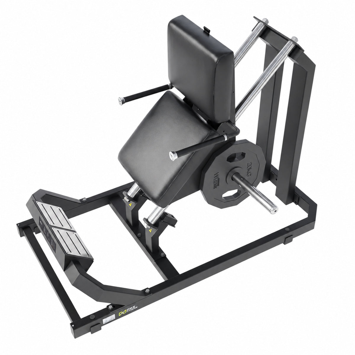 DHZ Y900 Y945 Wadenmaschine (Calf) in Schwarz-Schwarz – Ansicht von oben