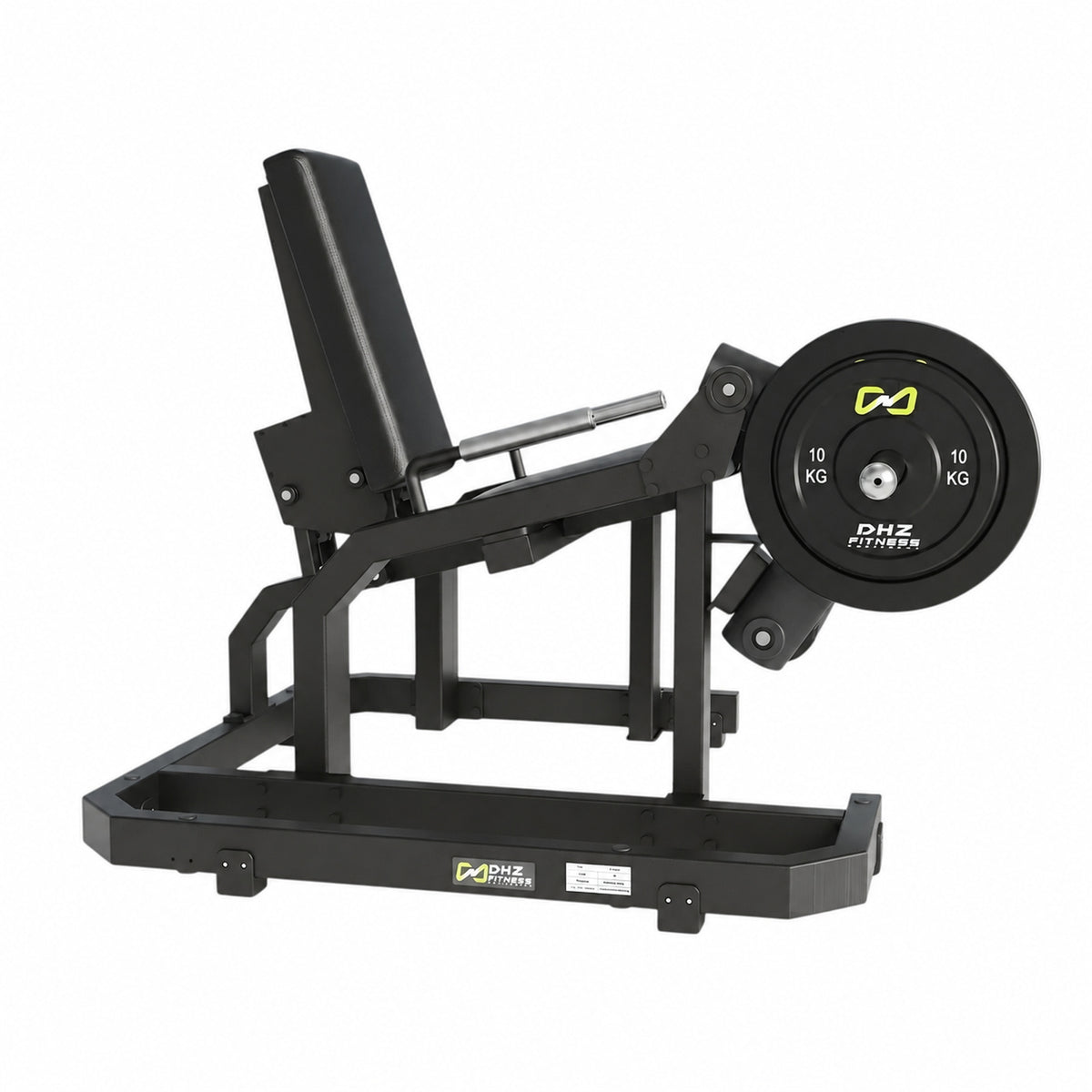 DHZ Y900 Y960 Beinstrecker (Leg Extension) in Schwarz-Schwarz – Seitenansicht