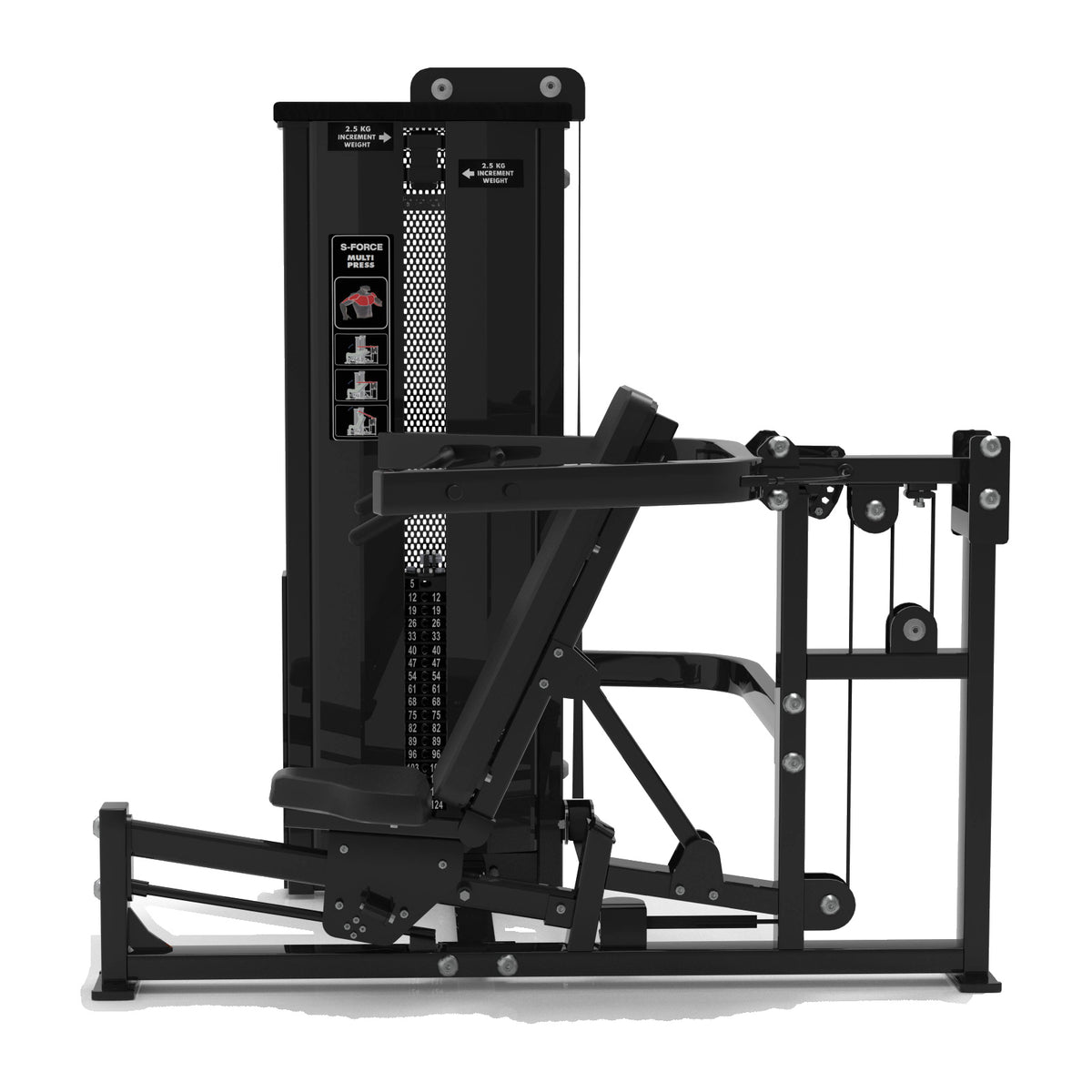DHZ S-FORCE SM5084 Dual Chest & Shoulder Press – chest press a shoulder press v jednom pro fitness centra