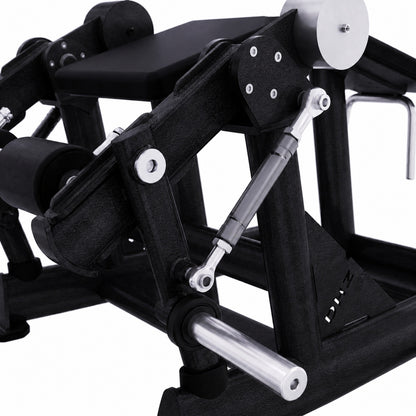 DHZ TITAN Extreme T907 Alternate Leg Curl – Beinbeuger für isoliertes Hamstring-Training – alternate leg curl obsidian black antriebs detail