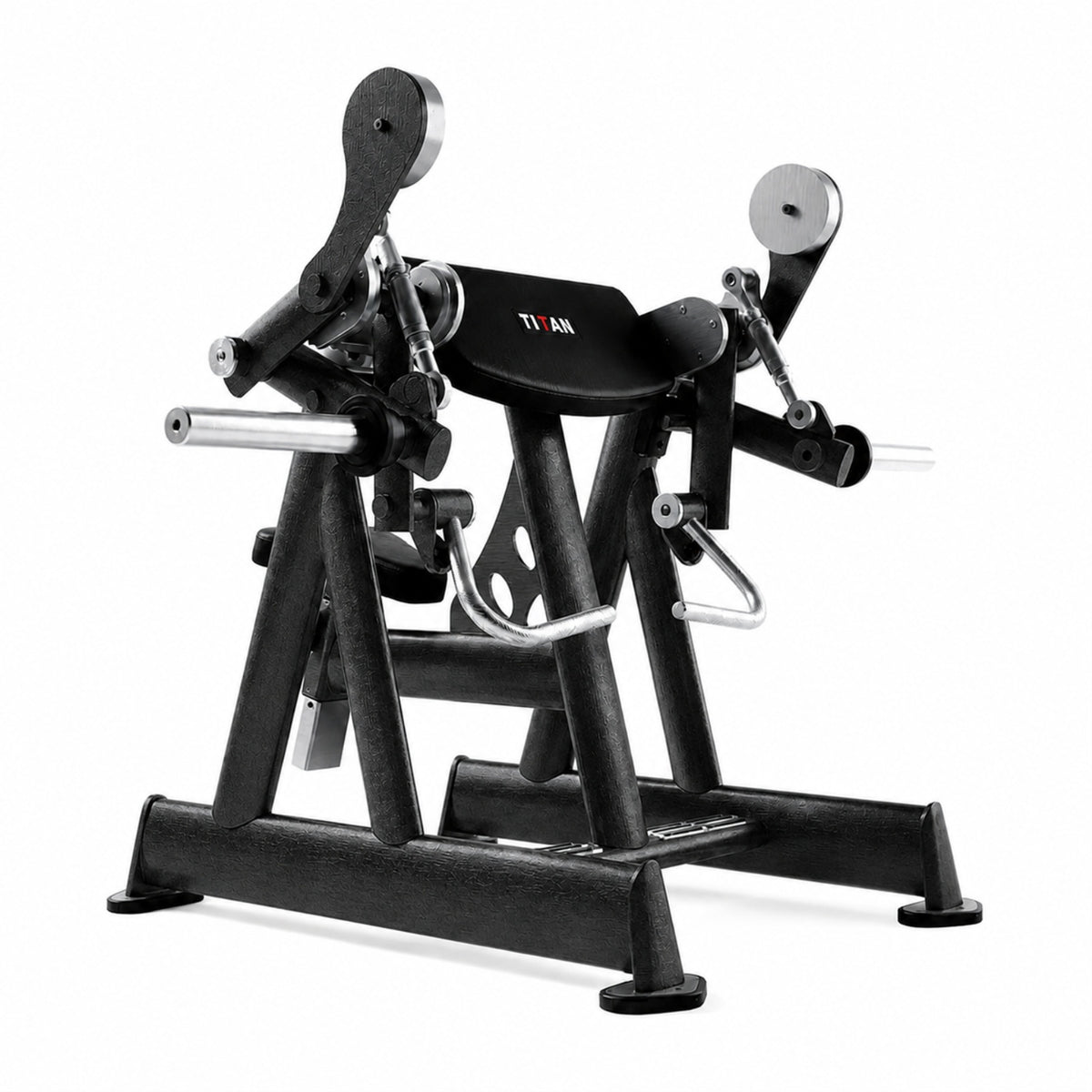 DHZ TITAN Extreme T908 Alternate Curling – Bizepsmaschine für isoliertes Armtraining – alternate curling obsidian black rueckansicht