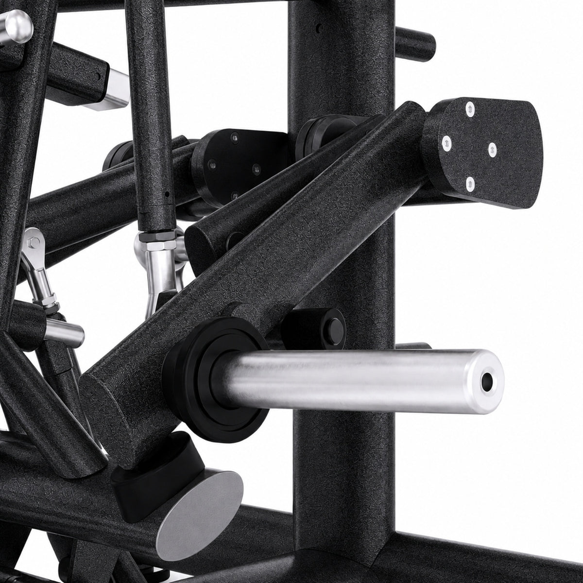 DHZ TITAN Extreme T909 Super Deltoid Press – Professionelle Schulterpresse für effektives Schultertraining – super deltoid press obsidian black mechanik detail