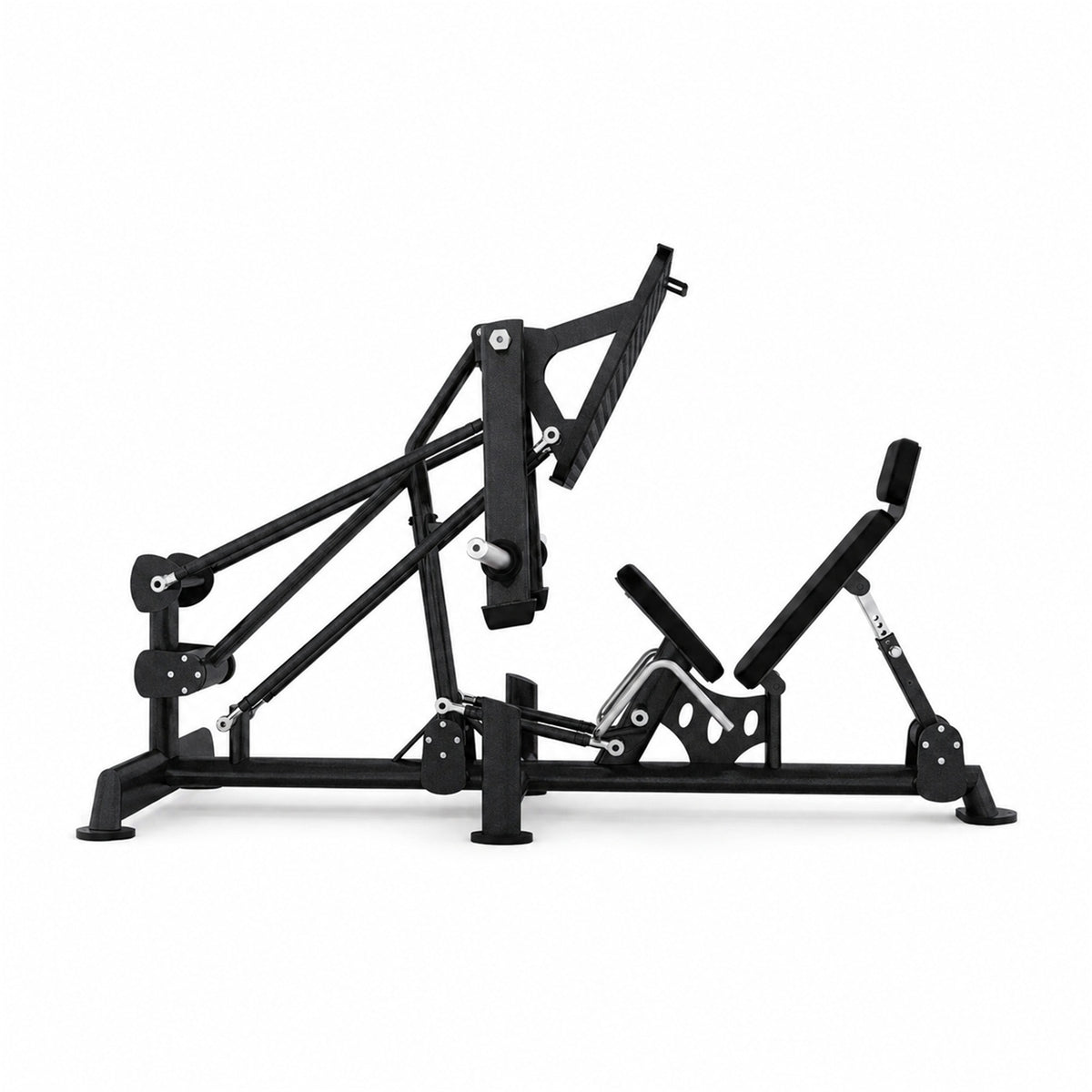 DHZ TITAN Extreme T915 Leg Press Bridge – Beinpresse für Quadrizeps- und Beintraining – leg press bridge beinpresse obsidian black seitenansicht