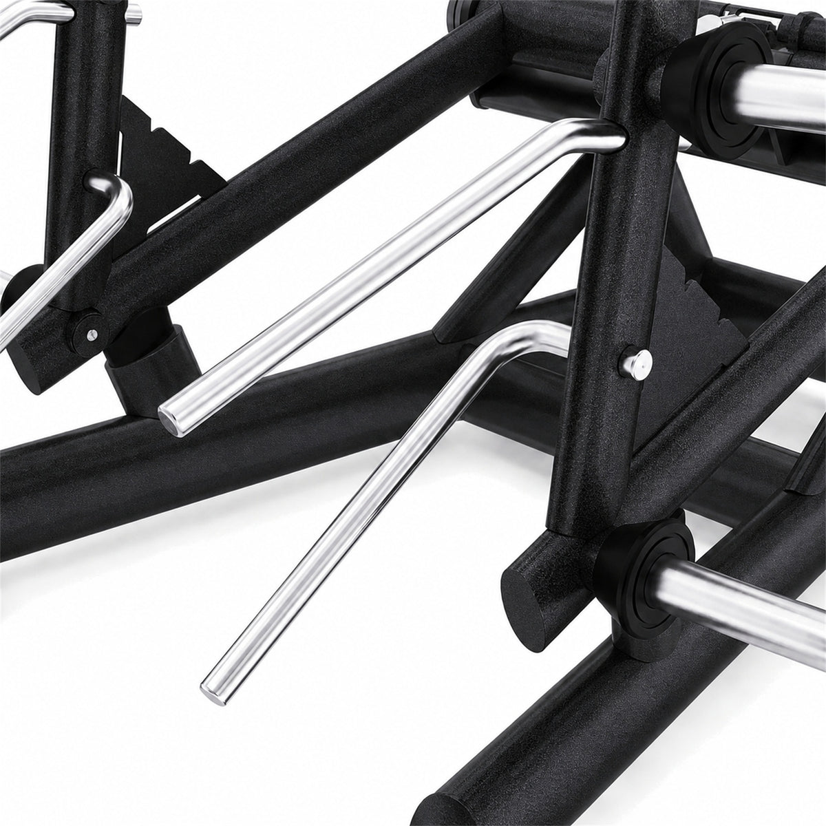 DHZ TITAN Extreme T918 Double Deadlift – Kreuzhebe-Maschine für Rücken- und Beintraining – double deadlift kreuzheben obsidian black griffe detail