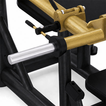 DHZ TITAN Extreme T925 Roller Hip Thrust – Hip Thrust Maschine für Gesäßtraining – roller hip thrust schwarz gold produktansicht 04