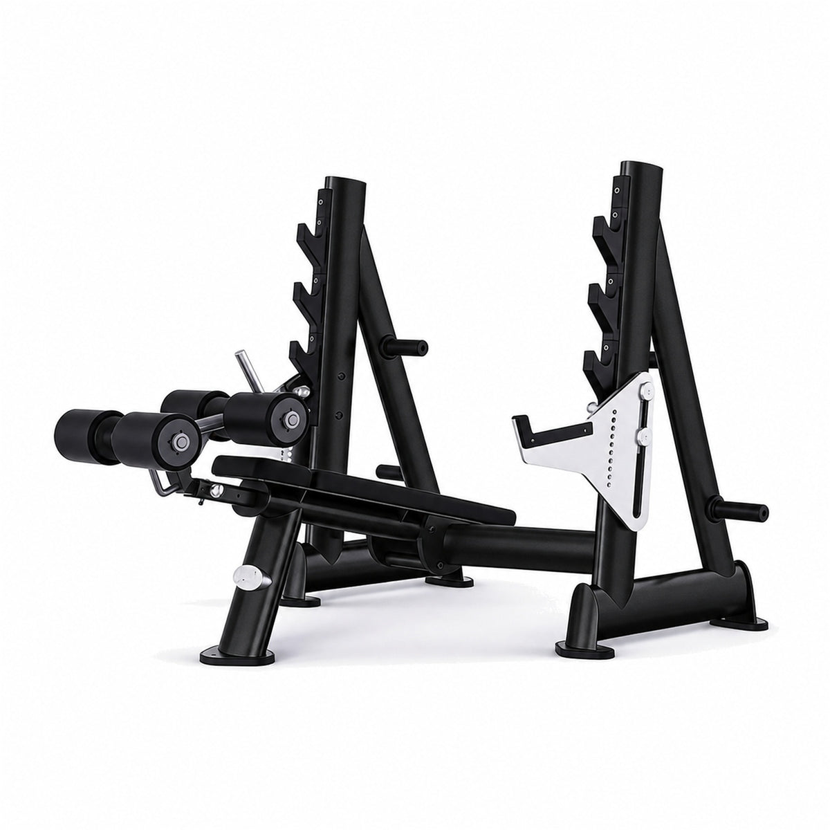 DHZ TITAN Extreme T931 Olympic Decline Bench – Professionelle Negativbank – olympic decline bench langhantelbank obsidian black hauptansicht