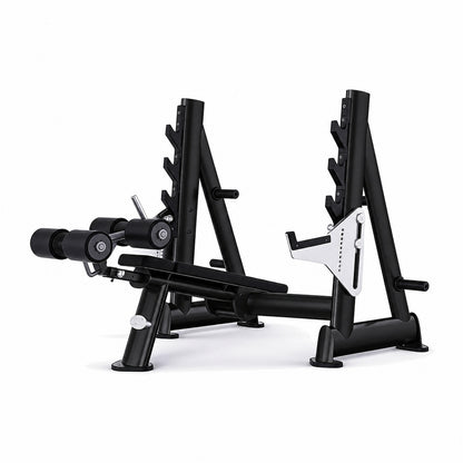 DHZ TITAN Extreme T931 Olympic Decline Bench – Professionelle Negativbank – olympic decline bench langhantelbank obsidian black hauptansicht