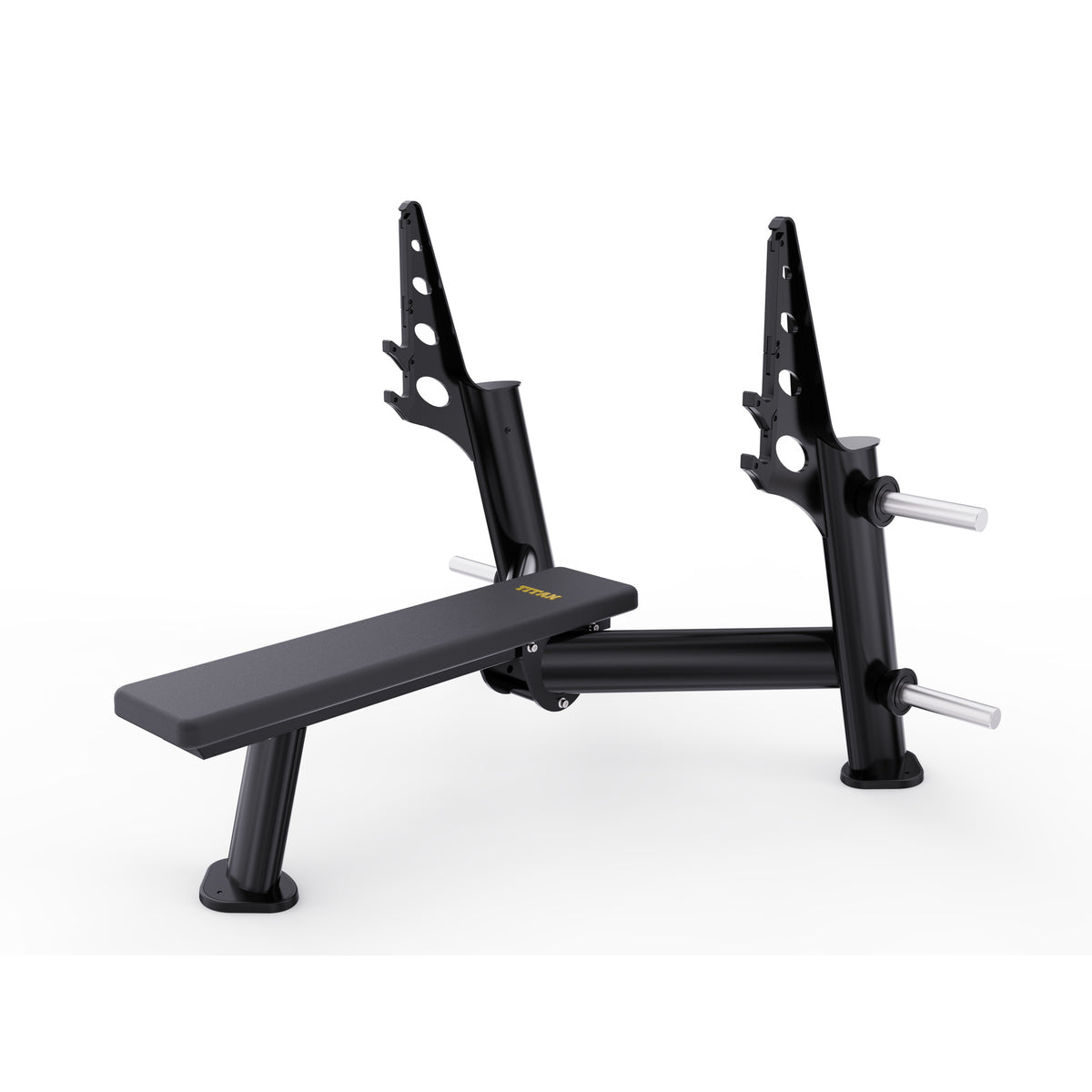 DHZ TITAN Extreme T933P Olympic Flat Bench – Olympische Flachbank – olympic flat bench langhantelbank obsidian black hauptansicht