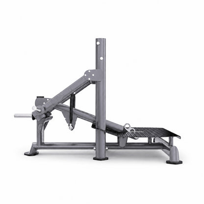 DHZ TITAN Extreme T940 Super Belt Squat – Professionelle Belt Squat Maschine für intensives Beintraining – super belt squat titan grau seitenansicht