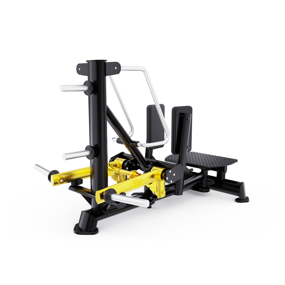 DHZ TITAN Extreme T947 Standing Abductor – Professionelle Plate-Loaded – standing abductor schwarz gold hauptansicht