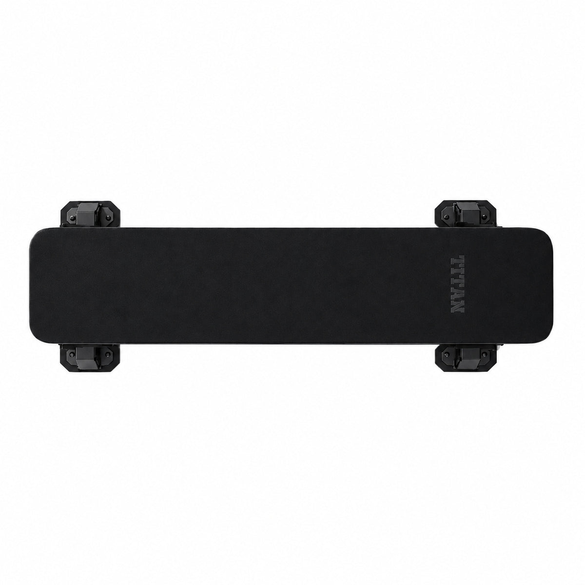 DHZ TITAN Mechanix Y980ZA Flat Bench - Flachbank für Freihanteltraining – flat bench obsidian black seitenansicht