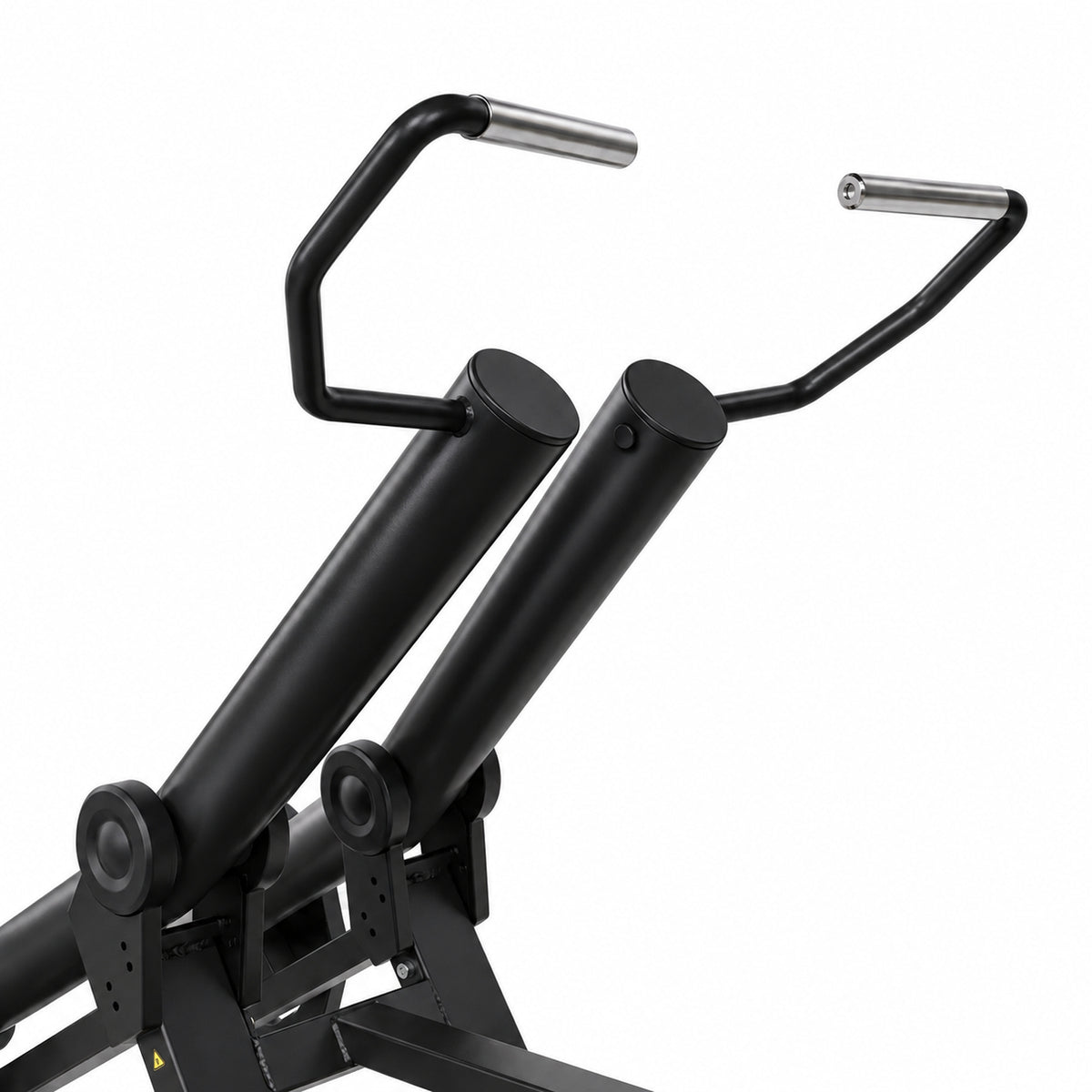 DHZ Y900 Y920 Latzugmaschine (Pull Down) in Schwarz-Schwarz – Detail der Griffe