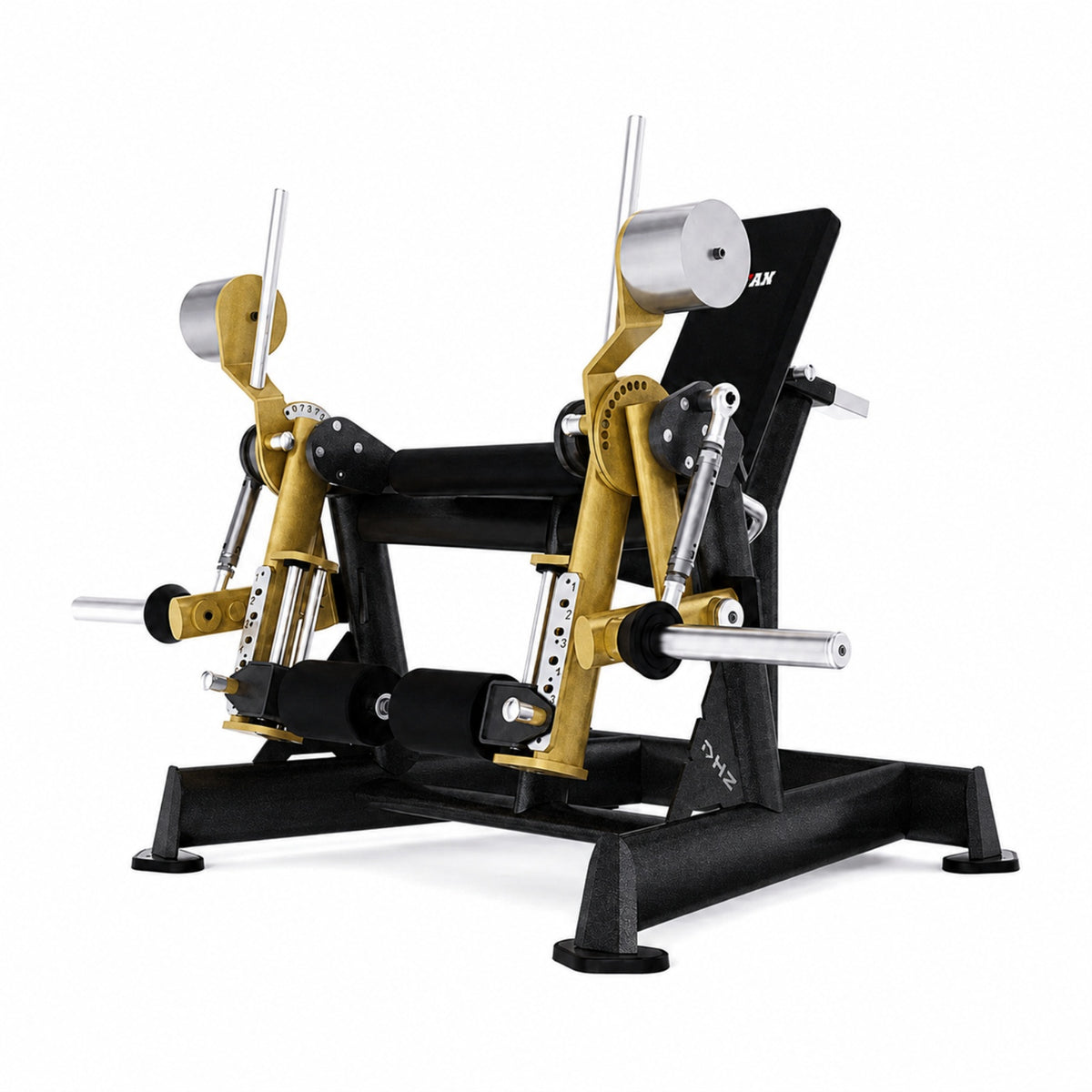 DHZ TITAN Extreme T906 Alternate Leg Extension – Beinstrecker für isoliertes Quadrizepstraining – alternate leg extension schwarz gold hauptansicht