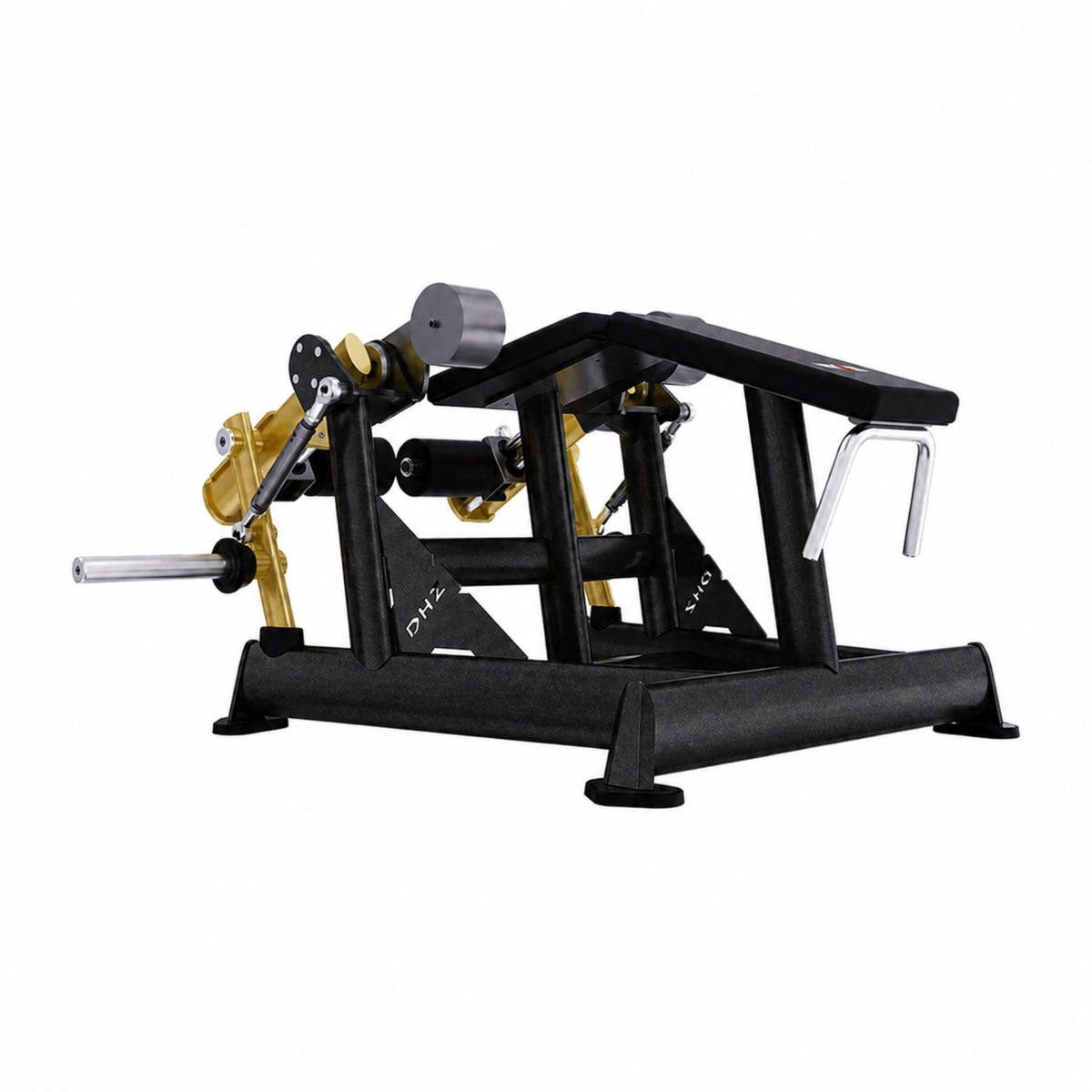 DHZ TITAN Extreme T907 Alternate Leg Curl – Beinbeuger für isoliertes Hamstring-Training – alternate leg curl schwarz gold hauptansicht