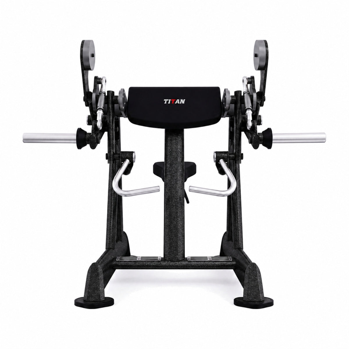 DHZ TITAN Extreme T908 Alternate Curling – Bizepsmaschine für isoliertes Armtraining – alternate curling obsidian black frontansicht