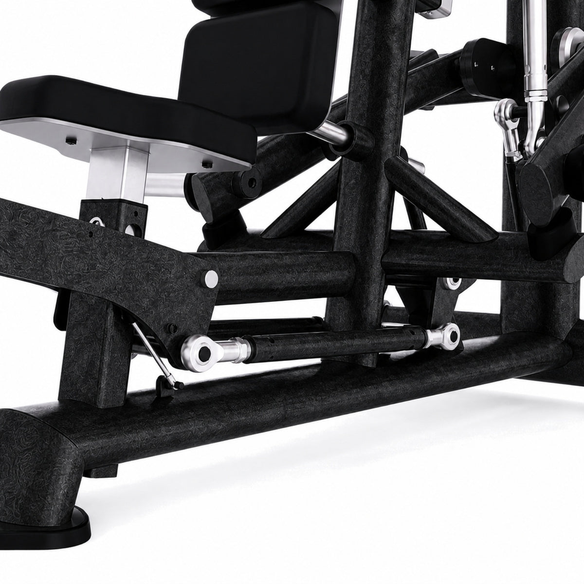 DHZ TITAN Extreme T909 Super Deltoid Press – Professionelle Schulterpresse für effektives Schultertraining – super deltoid press obsidian black rahmen detail
