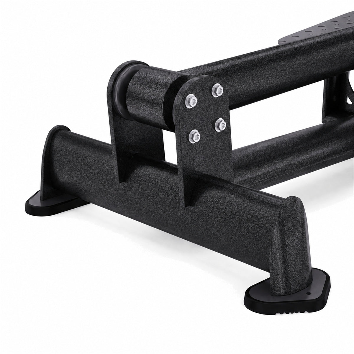 DHZ TITAN Extreme T917 Standing T-Bar Row – Professionelle Rudermaschine für effektives Rückentraining – standing t bar row rueckentraining obsidian black gelenkmechanik detail