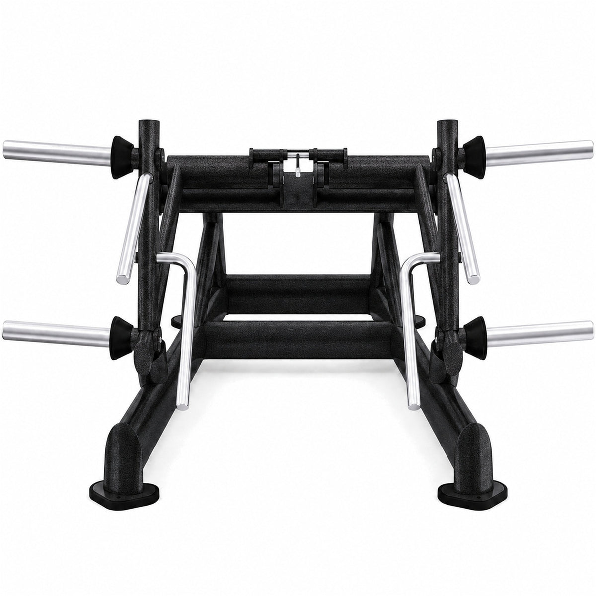 DHZ TITAN Extreme T918 Double Deadlift – Kreuzhebe-Maschine für Rücken- und Beintraining – double deadlift kreuzheben obsidian black frontansicht