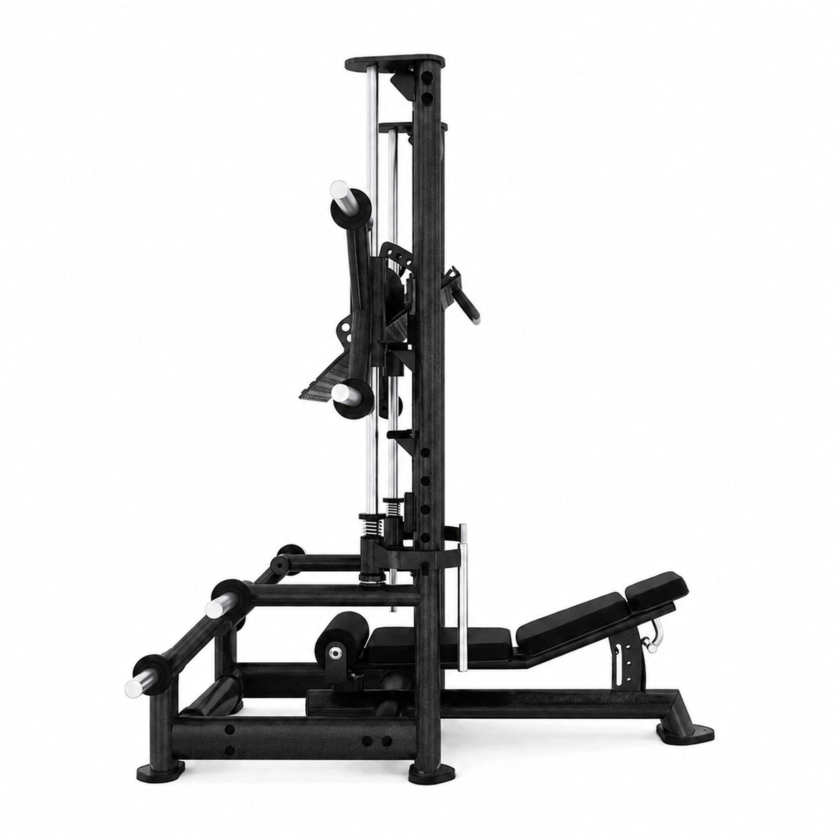 DHZ TITAN Extreme T919 Vertical Leg Press – Vertikale Beinpresse für Quadrizeps- und Beintraining – vertical leg press beinpresse obsidian black seitenansicht