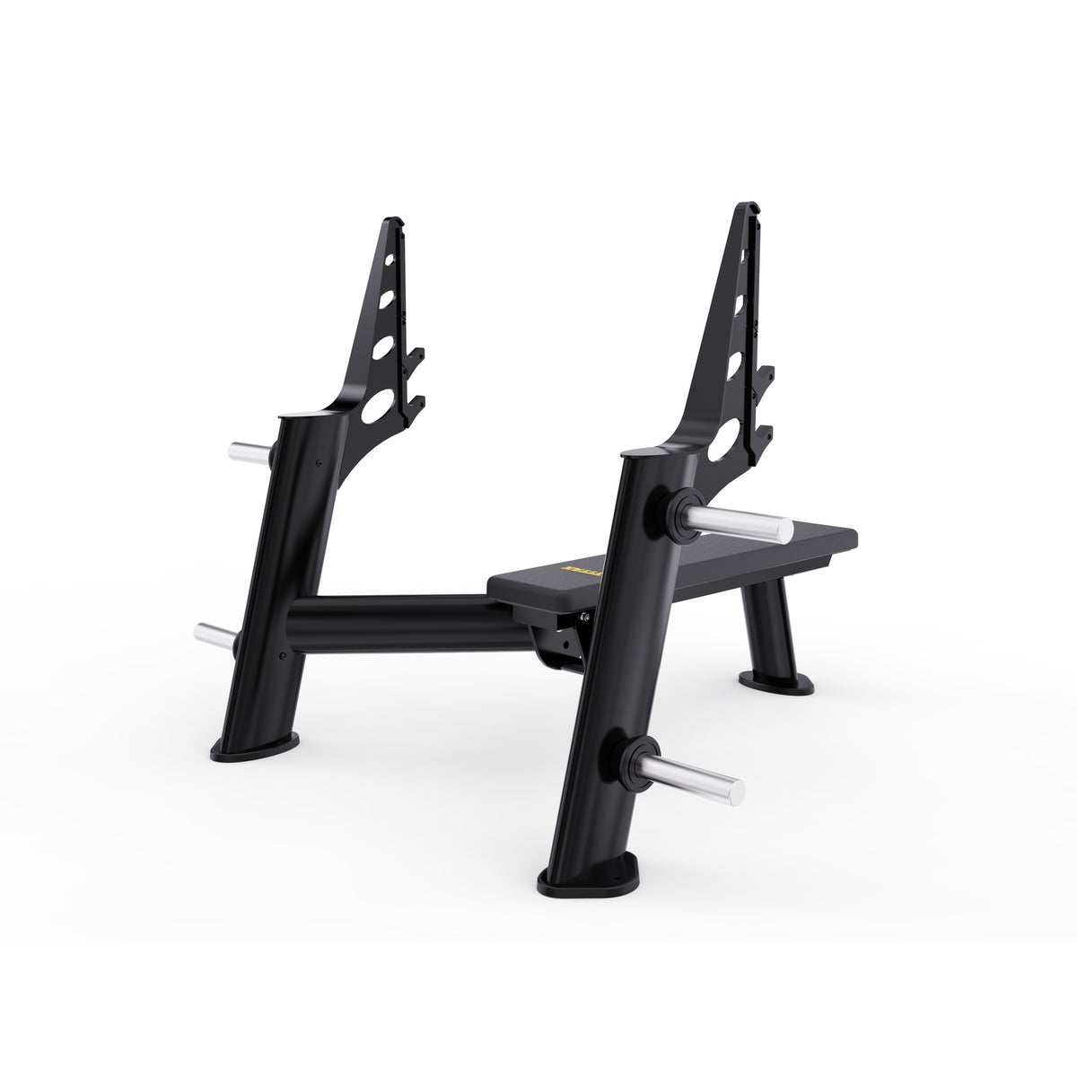 DHZ TITAN Extreme T933P Olympic Flat Bench – Olympische Flachbank – olympic flat bench langhantelbank obsidian black dreiviertelansicht