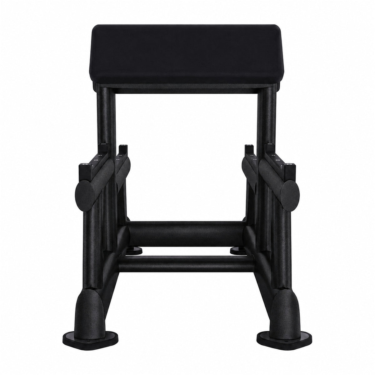 DHZ TITAN Extreme T934 Dual Preacher Curl Bench – Professionelle Scottbank – dual preacher curl bench scottbank obsidian black frontansicht