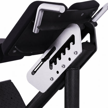 DHZ TITAN Extreme T935 Back Extension – Professionelle Hyperextension Bank für das Rückenstreckertraining – back extension hyperextension bank obsidian black verstellung detail