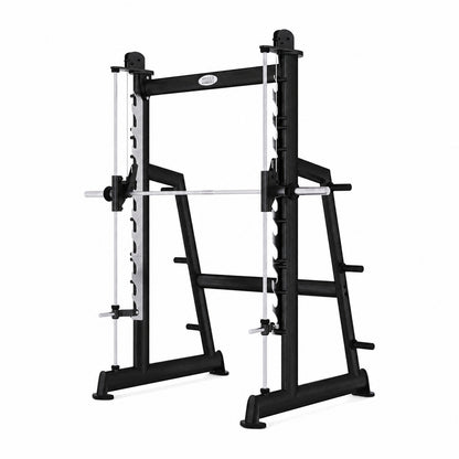 DHZ TITAN Extreme T938 Smith Squat Rack – Professionelle Smith Machine – smith squat rack hauptansicht obsidian black