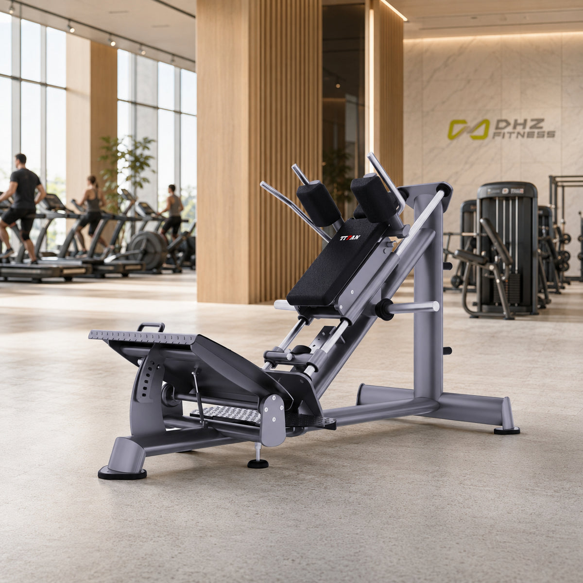 DHZ TITAN Extreme T939 Super Hack Slide – Professionelle Hack Squat Maschine für effektives Beintraining – super hack slide premium ambiente hell