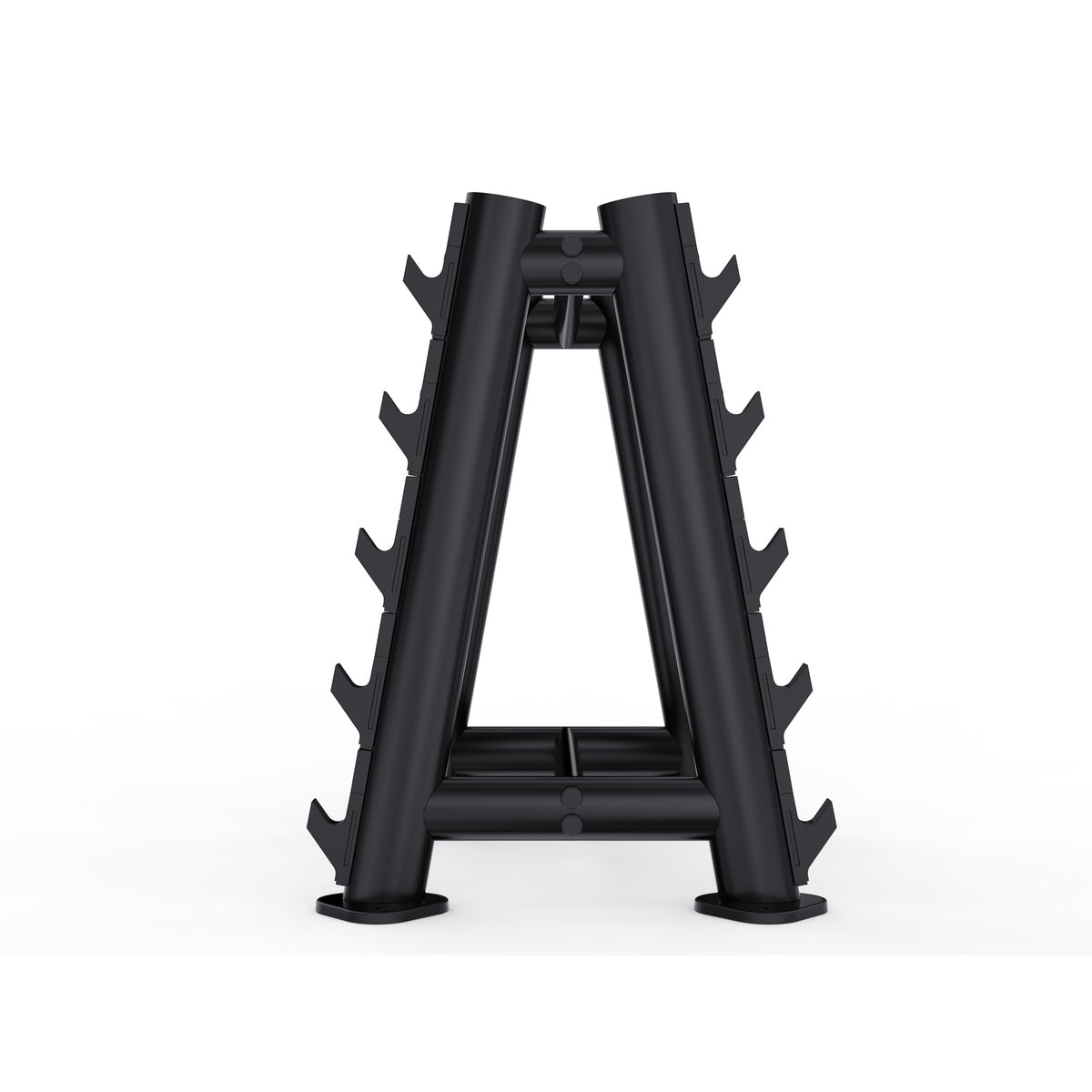 DHZ TITAN Extreme T942 Barbell Rack – Professioneller Langhantelständer – barbell rack langhantelstaender obsidian black seitenansicht