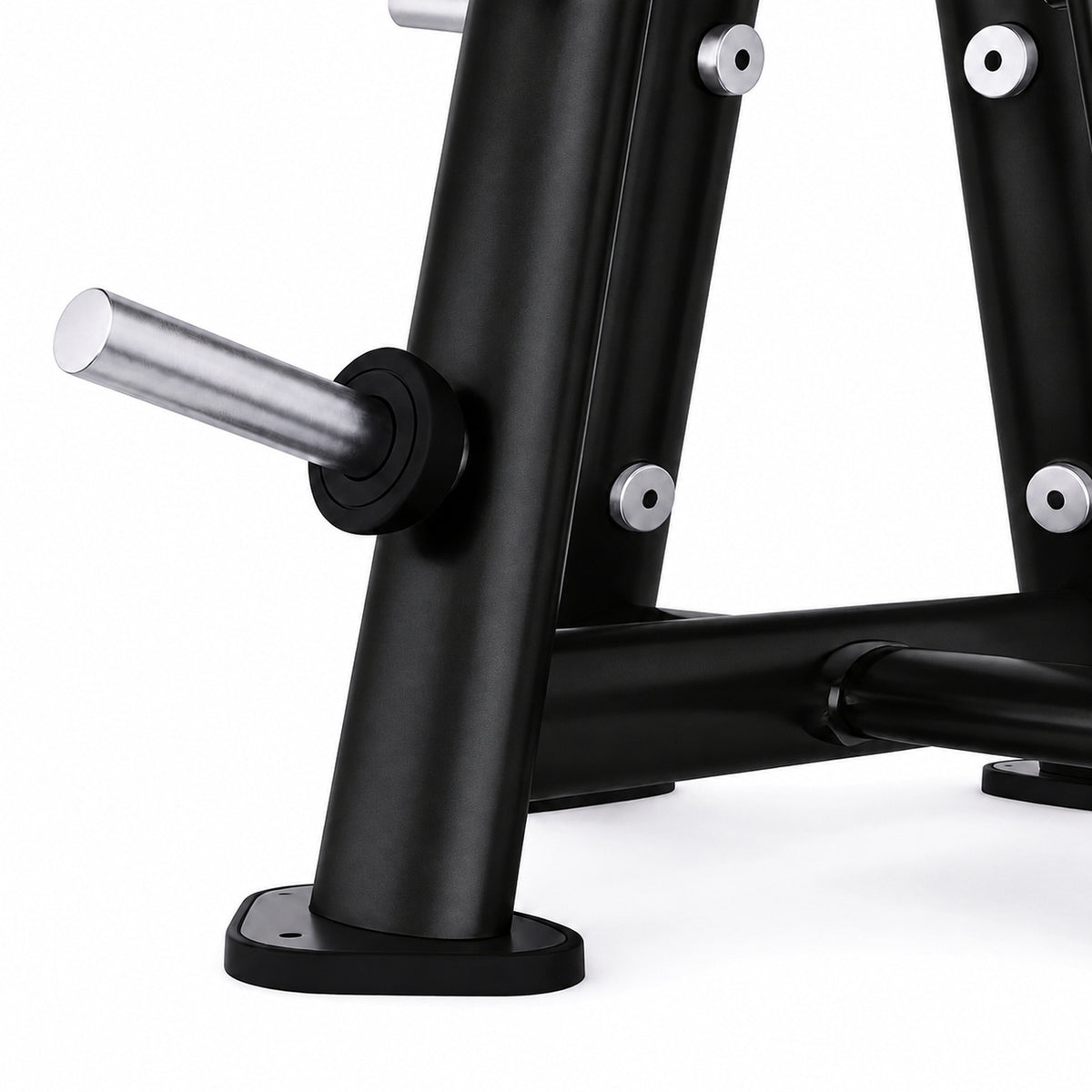 DHZ TITAN Extreme T945 Deluxe Weight Tree – Professioneller Scheibenständer – deluxe weight tree obsidian black rahmen fuss detail