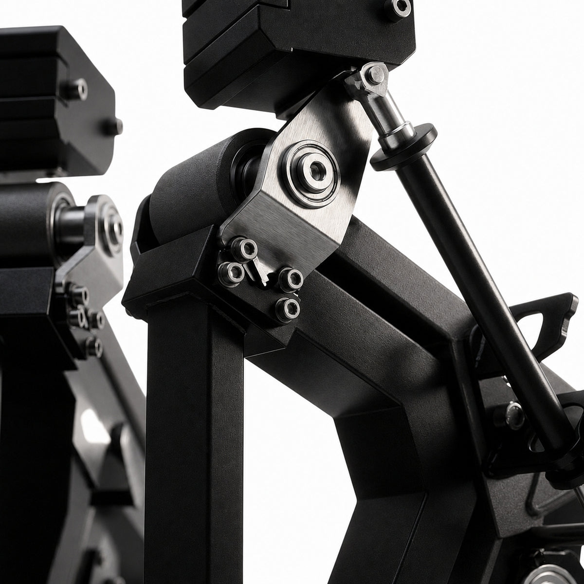 DHZ TITAN Mechanix Y925ZA Low Row - Plate Loaded Rudergerät für Rücken – low row obsidian black bewegungsarm detail