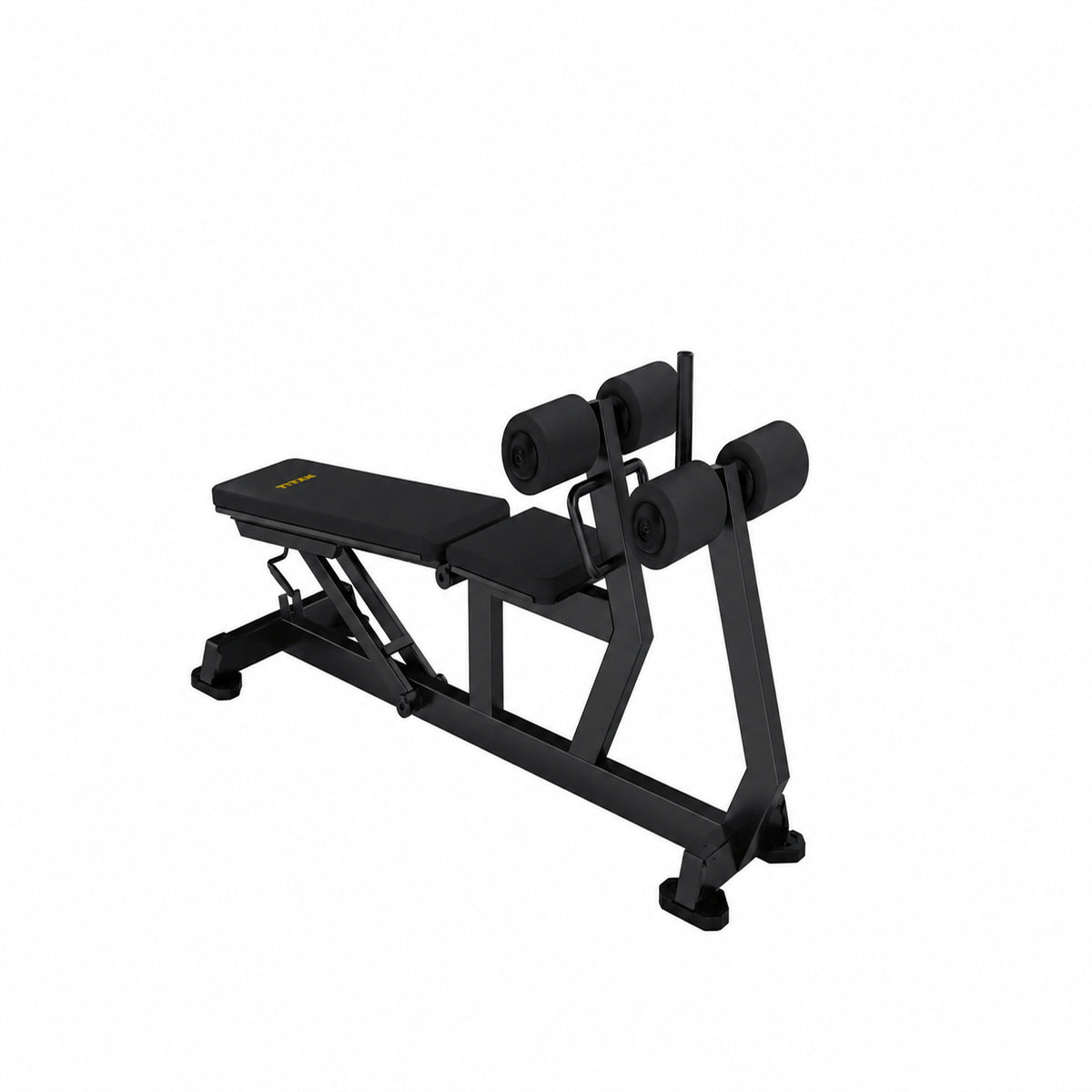 DHZ TITAN Mechanix Y977ZA Adjustable Decline Bench – Verstellbare Negativbank – adjustable decline bench obsidian black ansicht links