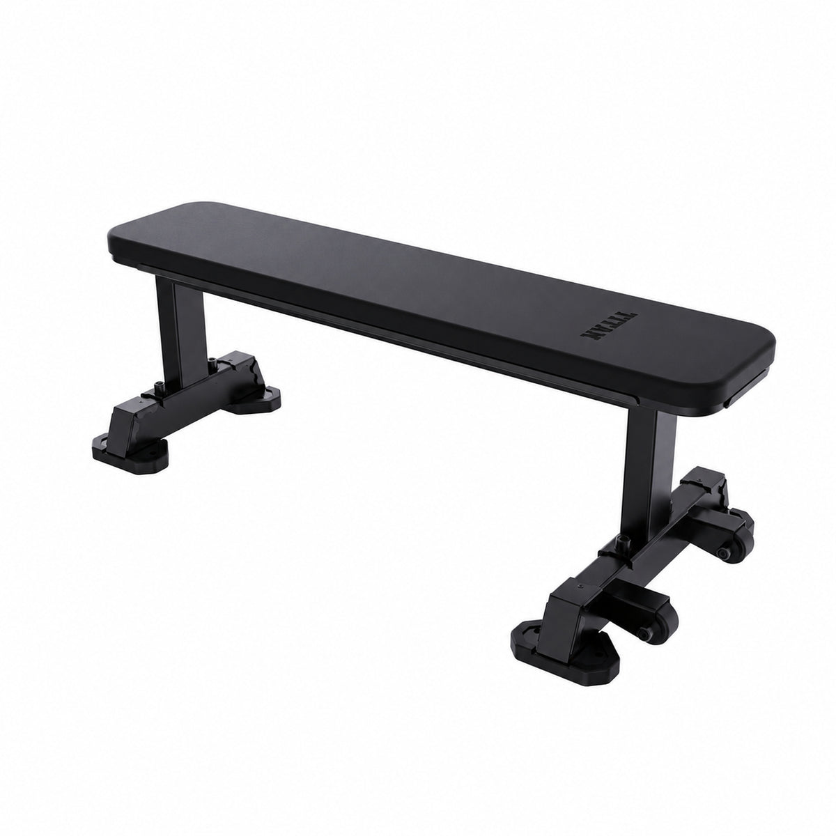 DHZ TITAN Mechanix Y980ZA Flat Bench - Flachbank für Freihanteltraining – flat bench obsidian black ansicht links