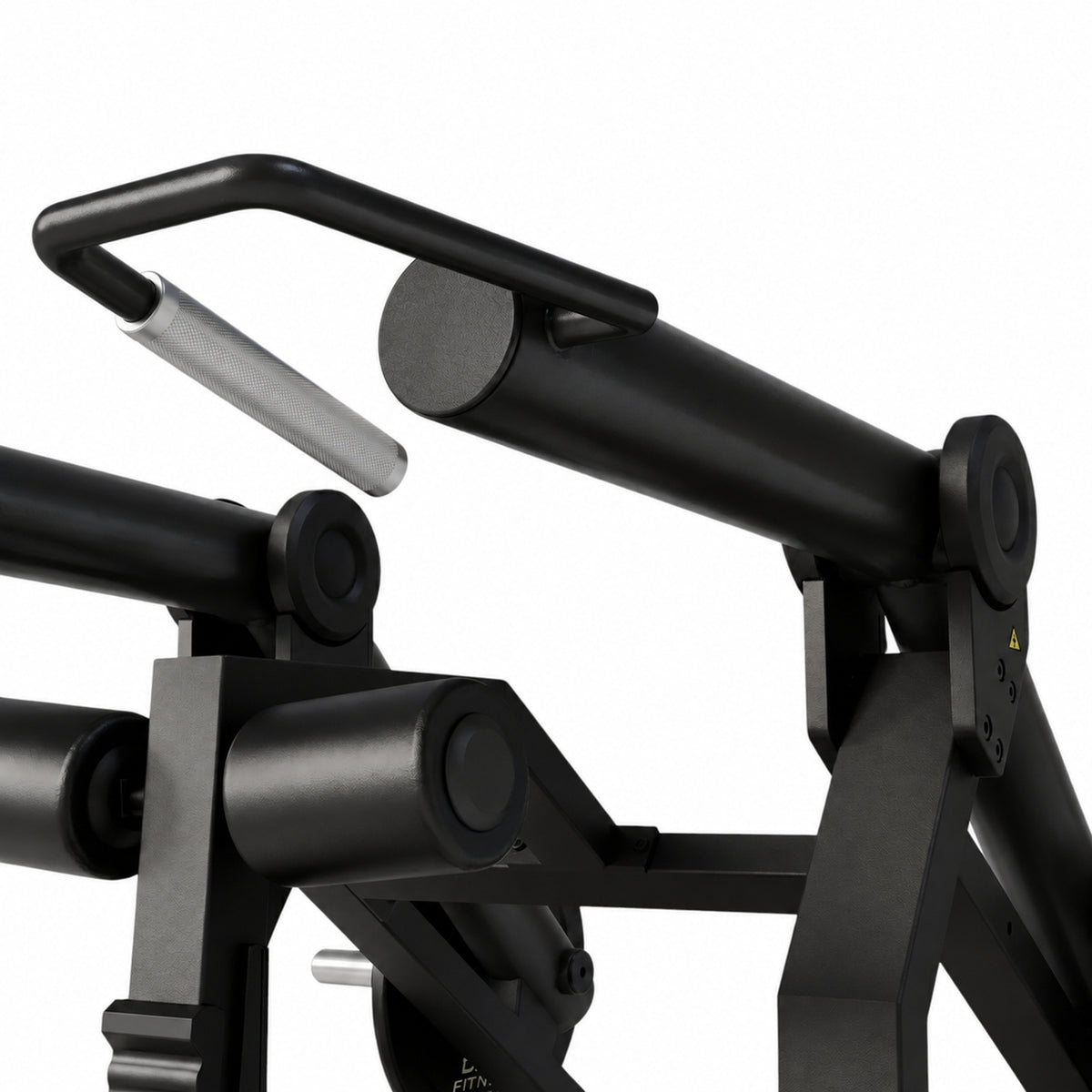 DHZ Y900 Y965 Sitzende Dip-Maschine (Seated Dip) in Schwarz-Schwarz – Detail der Griffe