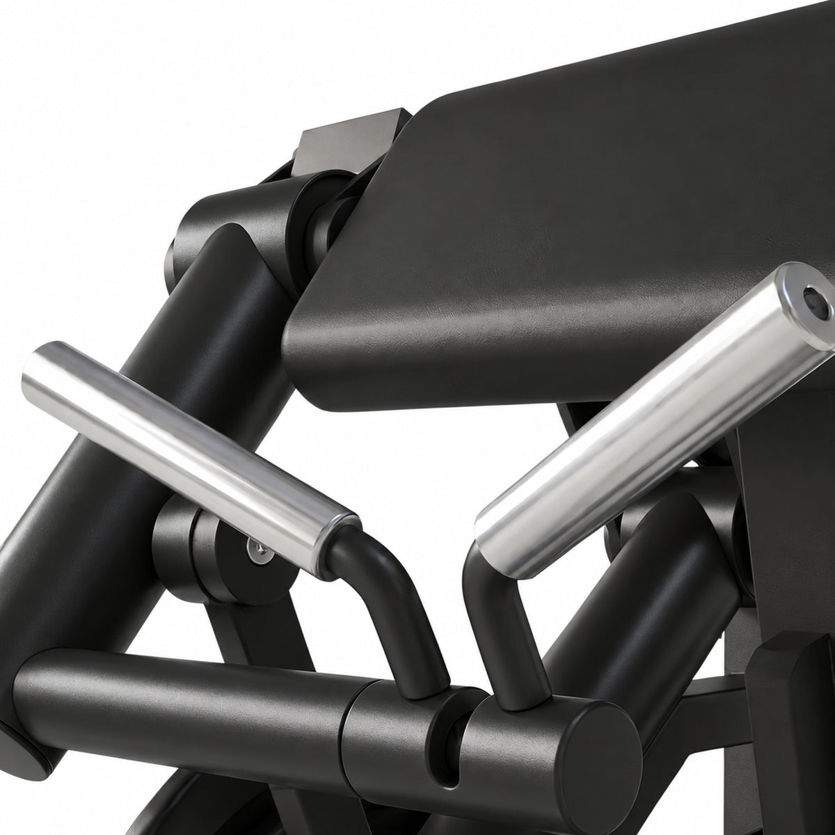 DHZ Y900 Y970 Bizepsmaschine (Biceps Curl) in Schwarz-Schwarz – Detail der Griffe