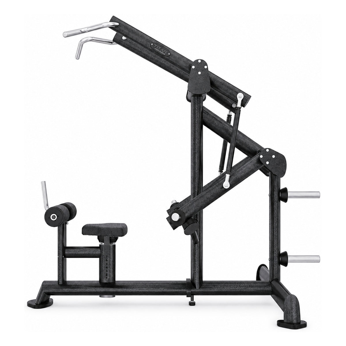 DHZ Titan Extreme T901 High Row – Seitenansicht links in Obsidian Black
