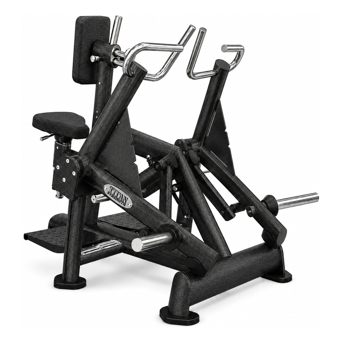 DHZ TITAN Extreme T902 Rowing Machine – Rudermaschine – Ansicht von hinten rechts in Obsidian Black