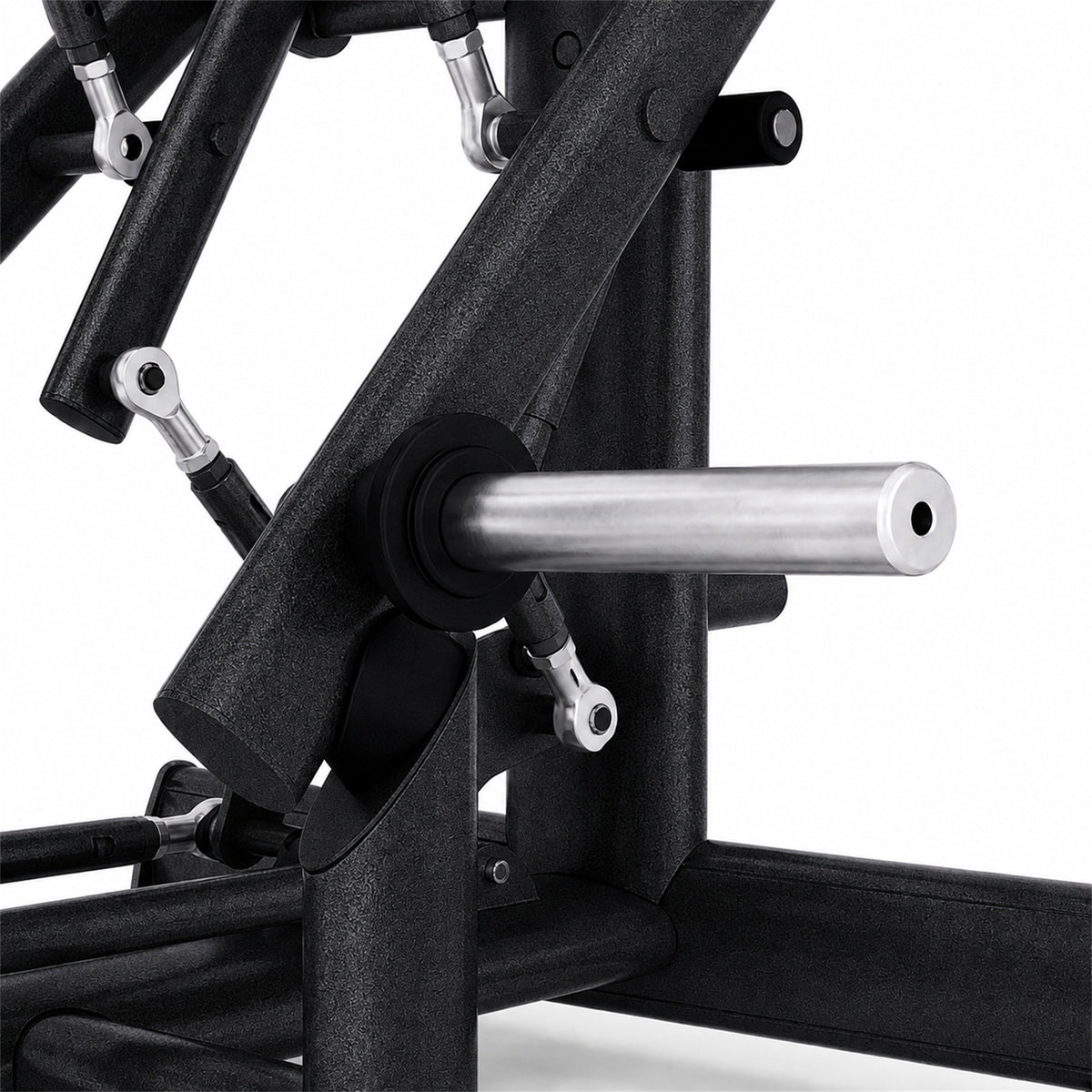 DHZ TITAN Extreme T914 Super Vertical Chest Press – Brustpresse für obere Brustmuskulatur – super vertical chest press obsidian black gewichtaufnahme detail
